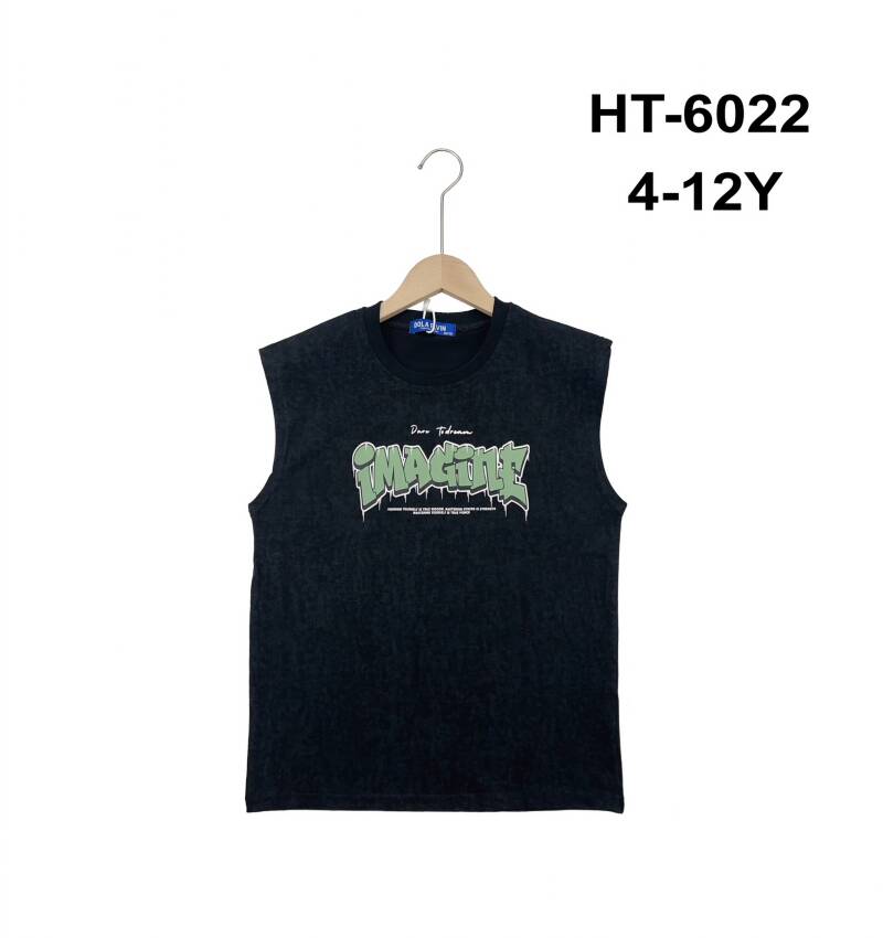 Bluzki chłopięce. Roz 4-12, 1 Kolor Paczka 5 szt.